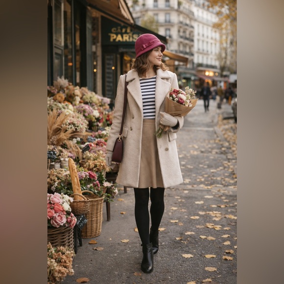 betmar Accessories - Betmar NY Pink Wool Cloche Hat Vintage Style Ribbon Detail